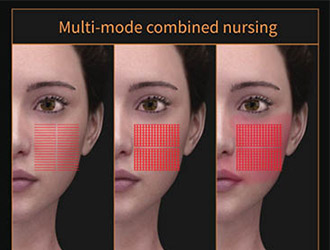 Multi-mode combined nursing, Dot pattern (Flat hand tool ), Overlay Dot mode+MP mode (Flat hand tool ), Overlay Dot mode+MP mode (Flat hand tool + Annular hand tool)